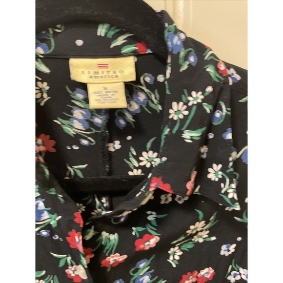 Vintage 90's The Limited Dress Small Rayon Floral button Down Skater Grunge y2k - Picture 3 of 9